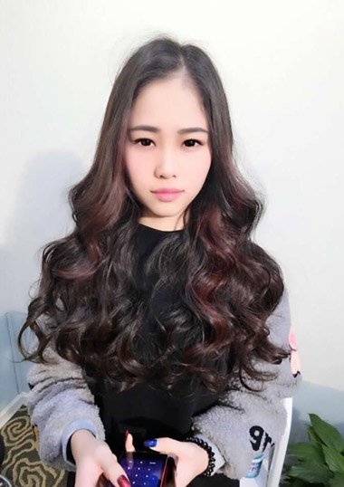 长发小卷卷发发型图片2017年小卷发型