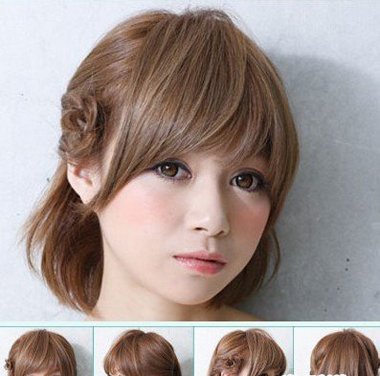 盘头发的方法图解-如何编头发-扎头发的技巧-梳