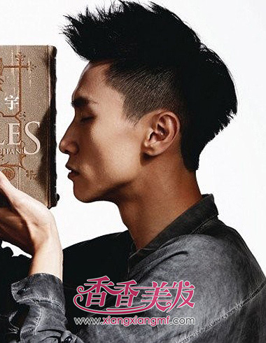 酷发型_飞机头发型图片_男生发型短发铲两边_2016短发
