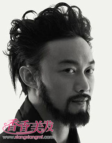 男士个性烫发造型 一般人不敢尝试的发型(4)_男