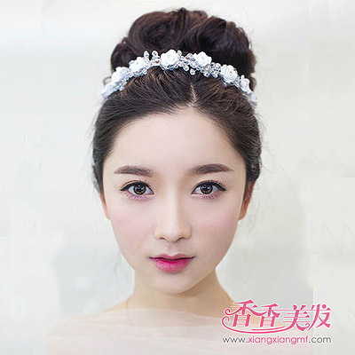 造型百变新娘头盘发短发好看的发型一样中分图片夹卷怎么简洁丸子图片