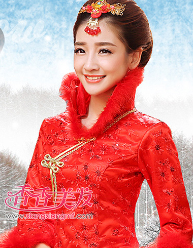 惊艳中国新娘 敬酒服发型诱惑你的倾世红颜(