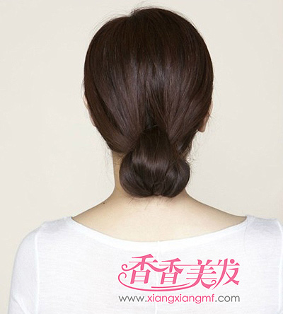 简单的平常盘头发 最简单的盘头方法图片(4)