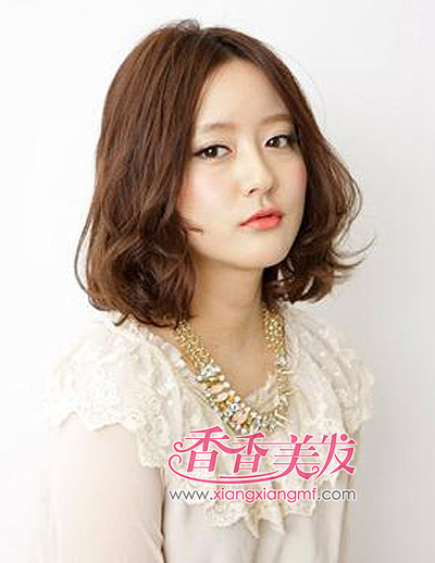 短发小卷发发型图片 小卷烫短发发型(4)