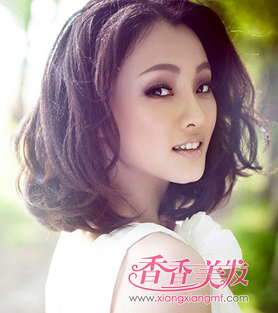 短发小卷发发型图片 小卷烫短发发型(2)