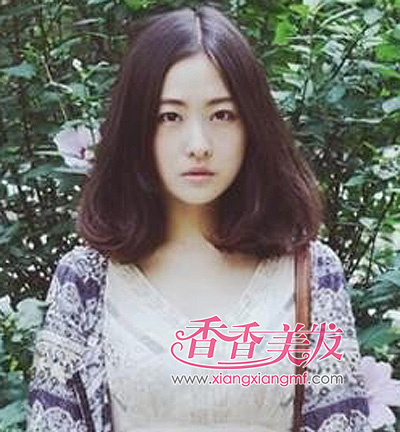 中分梨花头发型 中分梨花头发型图片