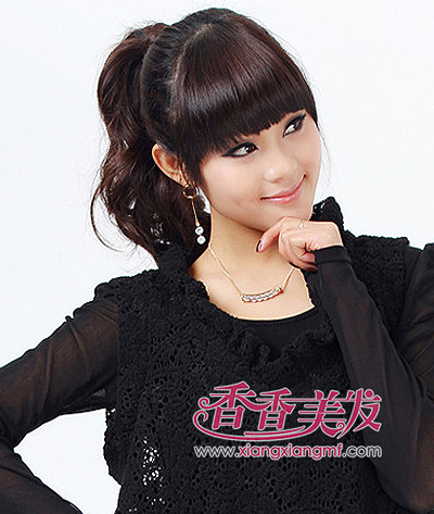 心形脸应该怎么扎头发 适合心形脸发型扎法(4