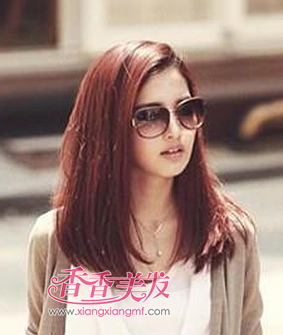 直发适合染什么颜色 长直发染发发型图片(3)