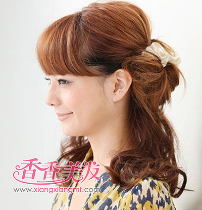 韩式发型女生披肩发 韩式发型绑头发(4)