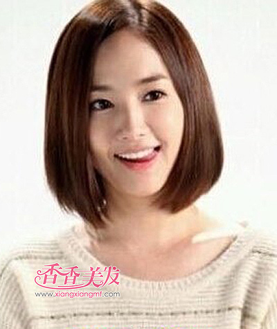 大圆脸适合怎样的短发 大圆脸女生韩式短发发型