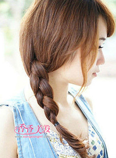 <em>2015</em>韩国<em>编头发</em>发型 最新流行编发发型DIY(2)