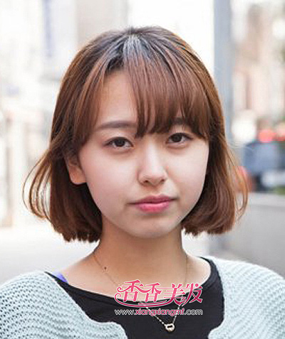 <em>长脸</em>女生适合的中短发发型 女生<em>中短发烫发发型</em>