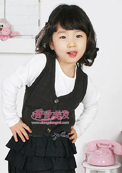 儿童短发发型图片 小女孩短发发型