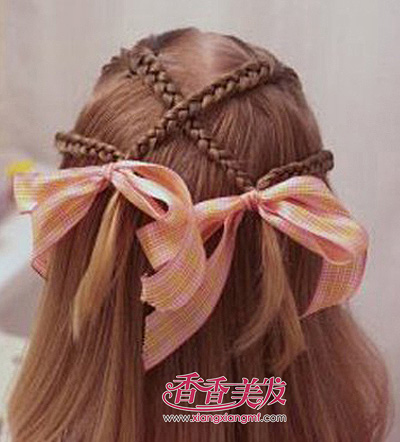 小女孩的扎编发型 女童个性发型编发(3)