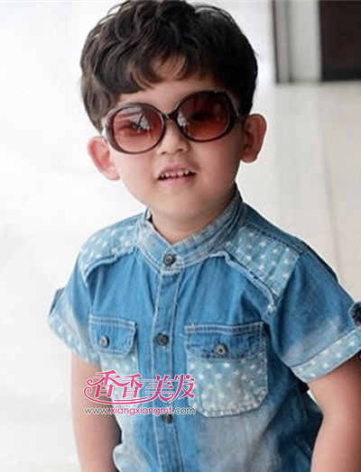头发发型儿童小发型男孩2015最新儿童短发女人短韩式形容图片