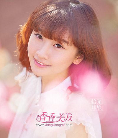 2015年中分直发梨花头 短中分梨花头(4)