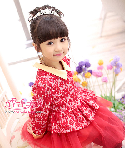 儿童发型女生长发扎发 香香公主儿童发型图片