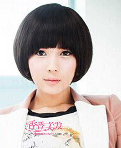 适合大圆脸的短发发型 2015最新流行女生大圆脸短发