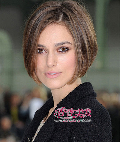 大圆脸适合的发型短发图片 大圆脸适合什么短