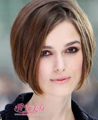 国字脸女生短发发型 国字脸短发发型图片(4)