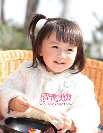 两岁女童发型 儿童发型图片女孩扎发大全(3)