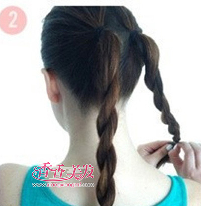 头发少怎么扎包包头好看