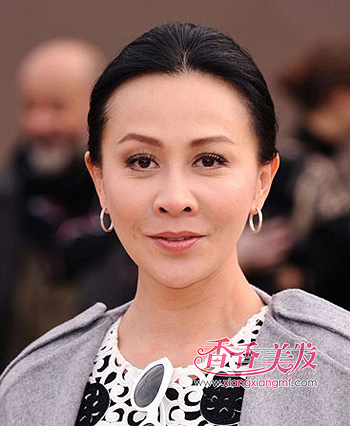 中老年盘发发型设计 中老年发型图片