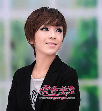 时尚纹理烫发型 女士沙宣纹理烫发型图