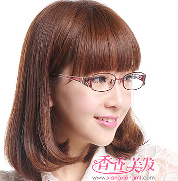 长脸戴眼镜女生适合的发型 女瘦长脸型适合的