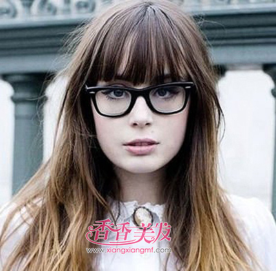 大脸女生适合的发型 戴眼镜大脸女生发型设计