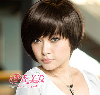 女国字脸额头窄短发型 国字脸沙宣短发发型(2