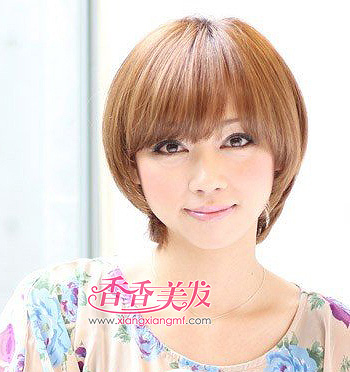 女国字脸额头窄短发型 国字脸沙宣短发发型(4