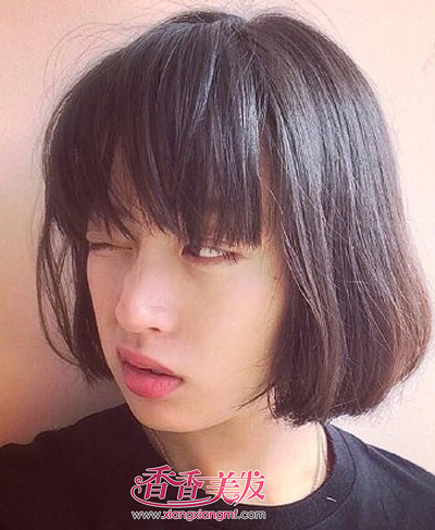 大脸头发少的女生适合的发型 大脸女生的短发