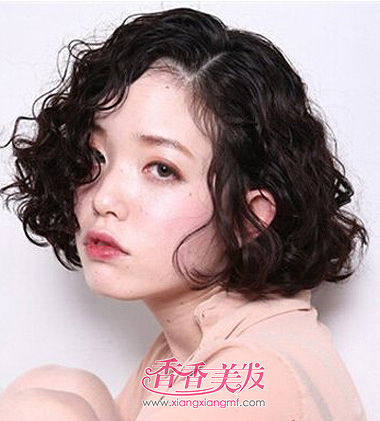 短发明星螺旋烫图片 短发螺旋烫效果图片(3)