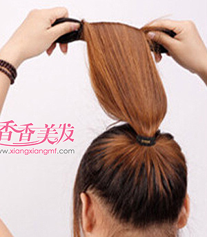 丸子头发扎法图解步骤 长头发怎么用盘发器扎