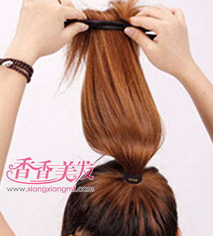 丸子头发扎法图解步骤 长头发怎么用盘发器扎