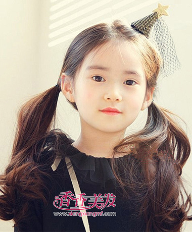 <em>儿童中长发</em>扎法<em>发型</em> 小女孩扎发图解