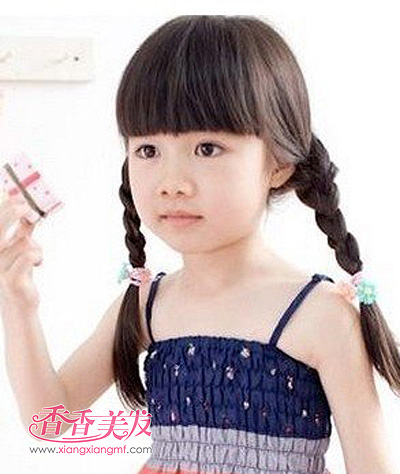 漂亮的小女孩绑头发方法发型方法绑扎儿童(2发型c图片