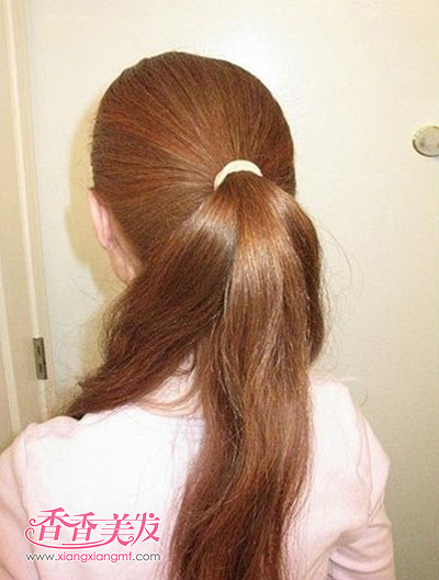 优雅女生韩式包包头扎法 包包头的扎法步骤