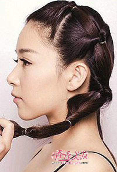 夏季怎样盘头发 怎样使用卷发器盘头发(3)