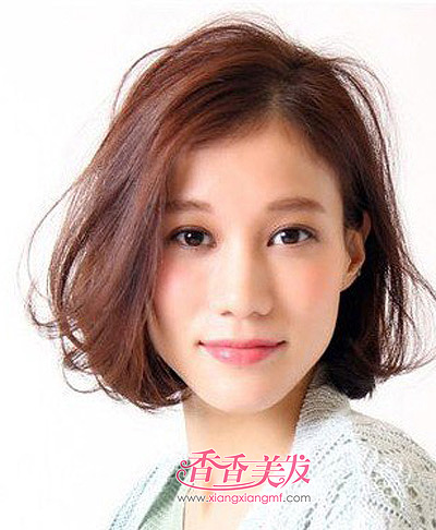 35岁长脸女人适合的波波头短发发型 长脸适合