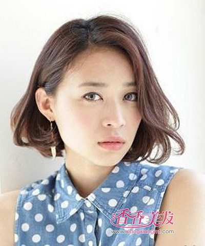 2015短发梨花头图片 高中生短发梨花头