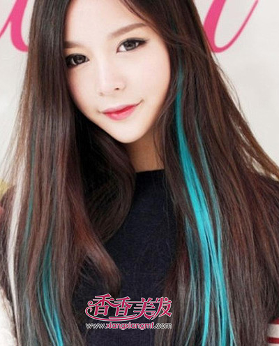 今年直发型挑染什么样颜色好看 女士直发挑染