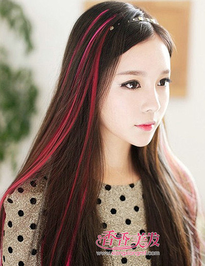 今年<em>直发</em>型<em>挑染</em>什么样颜色好看 女士<em>直发挑染</em>