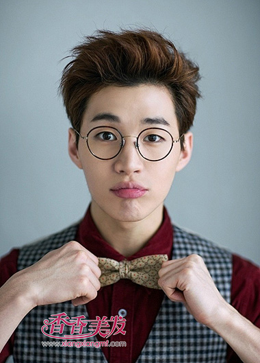 男的菱形脸适合的刘海图片(2)