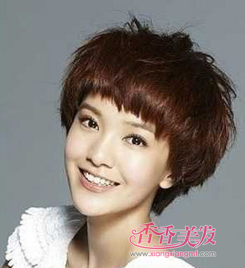 2015年长脸适合的短发型图片 2015年长脸型女