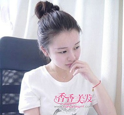 中长直发花苞头简单扎法图解 中长直发怎样扎
