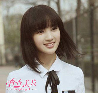 学生过肩膀<em>头发</em>怎么弄好看图片 <em>女生齐肩</em>短发