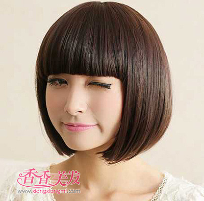 <em>2015年</em>短发<em>新发型</em>图片圆脸 <em>2015</em>圆脸短发<em>直发</em>