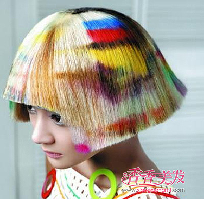 短头发染什么色好看 短发设计染发分区图(3)